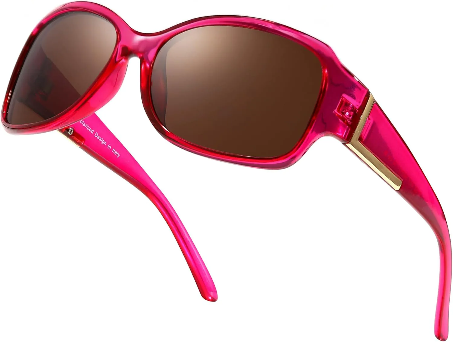 Поляризованные солнцезащитные очки LVIOE для женщин, модные солнцезащитные очки обтекаемой формы с защитой от УФ-излучения UV400 LS6202, A8 Magenta/Brown
Поляризованные солнцезащитные очки LVIOE для женщин, модные солнцезащитные очки обтекаемой формы с защитой от УФ-излучения UV400 LS6202, A8 Magenta/Brown