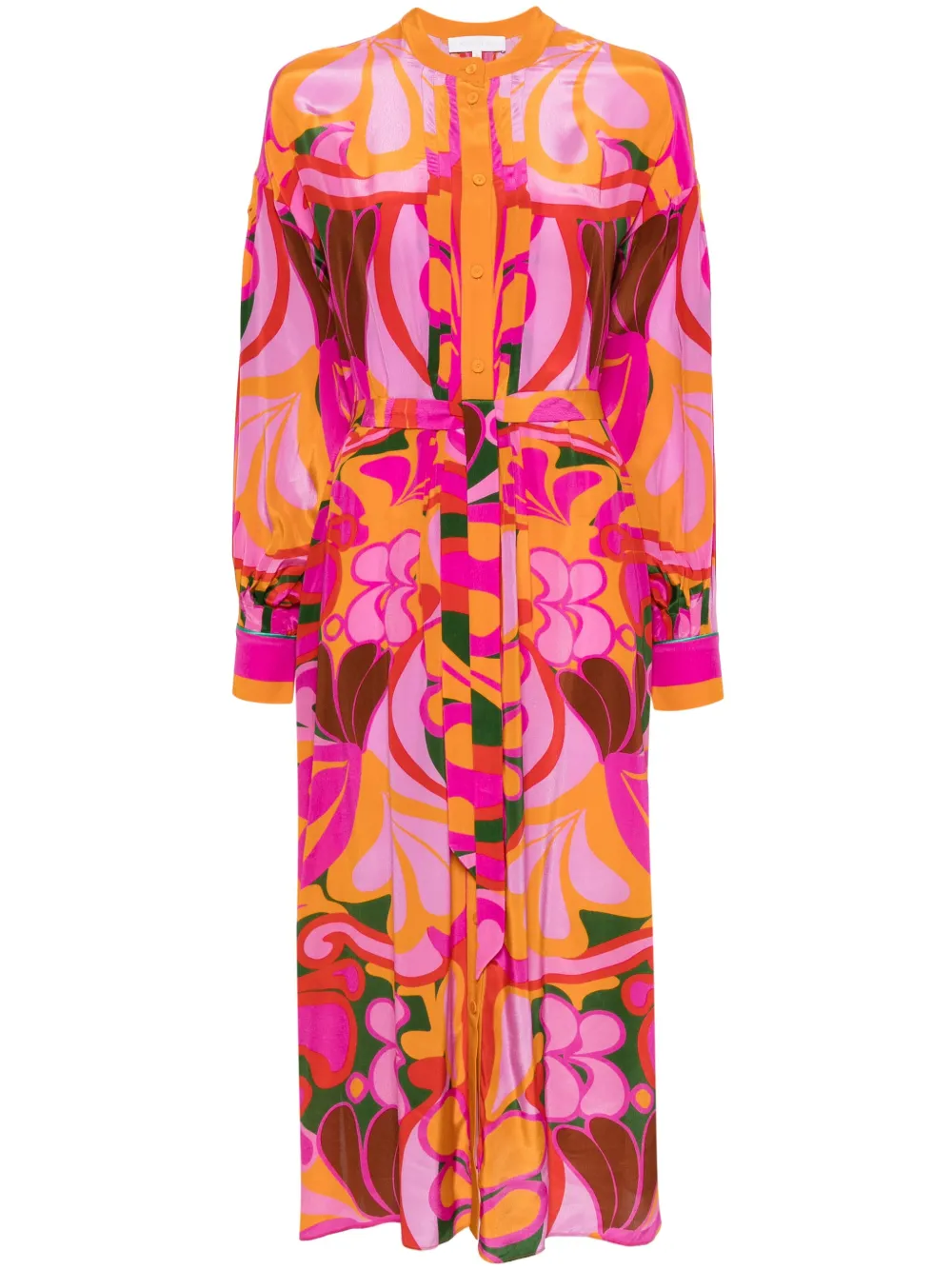 Платье миди Camila с цветочным принтом Borgo De Nor, розовый 
Платье миди Camila с цветочным принтом Borgo De Nor, розовый