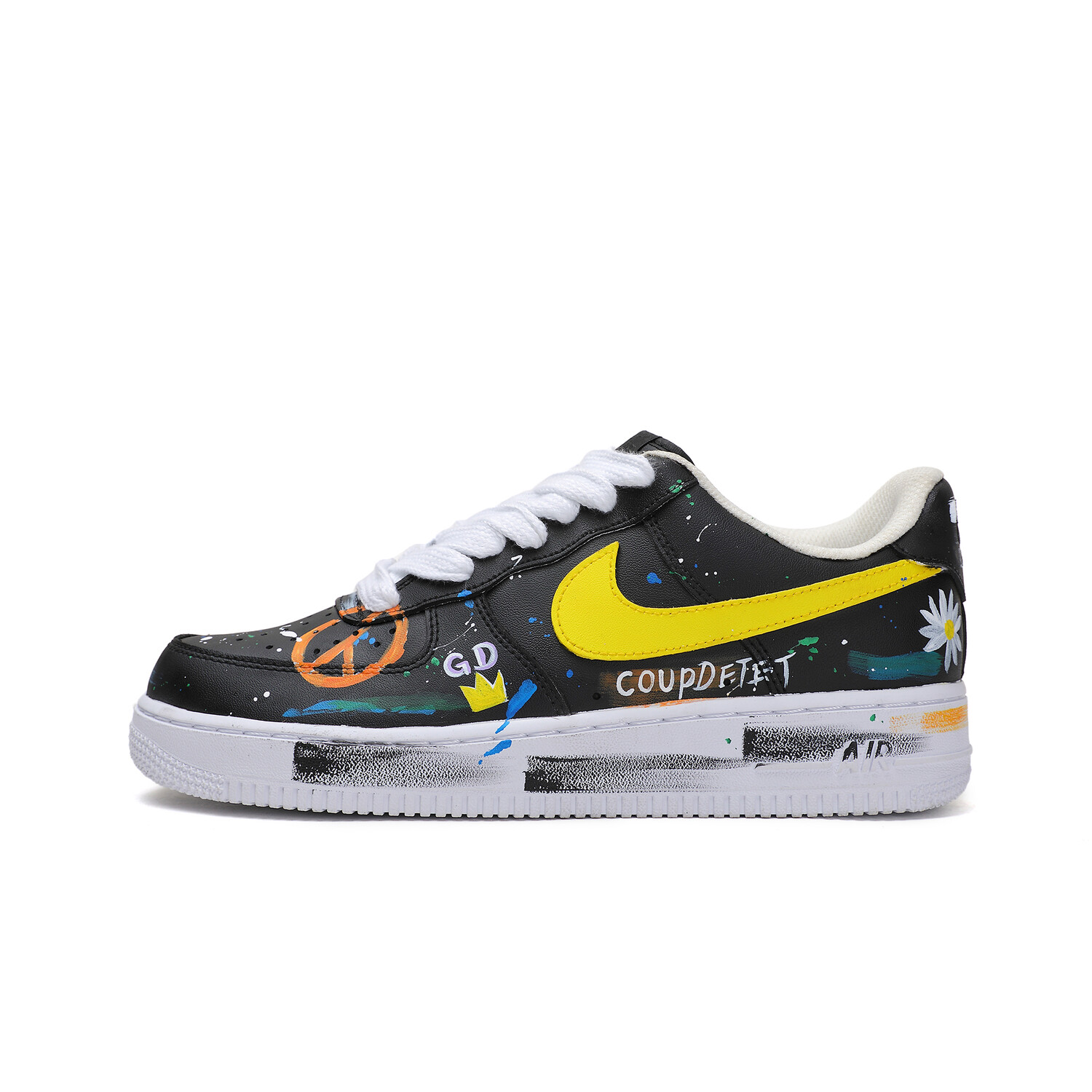 Кроссовки Nike Air Force 1 Skateboarding Shoes Men Low-top Black/white/yellow, черный
Кроссовки Nike Air Force 1 Skateboarding Shoes Men Low-top Black/white/yellow, черный