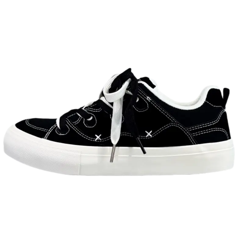 JimiXiong Мужские лоу-топ скейтборд кроссовки черные, цвет Black
JimiXiong Мужские лоу-топ скейтборд кроссовки черные, цвет Black