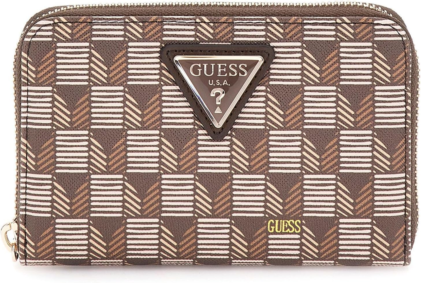 Кошелек GUESS Women's G Wave SLG Medium Zip Around, Brown Logo
Кошелек GUESS Women's G Wave SLG Medium Zip Around, Brown Logo