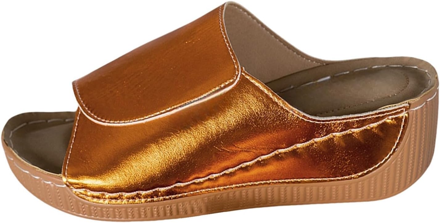 Женские босоножки на платформе, удобные кожаные туфли на танкетке, летние легкие с открытым носком, с платформой, с ремешком на щиколотке, с открытой пяткой, повседневные однотонные шлепанцы для ходьбы Kajxz, оранжевый
Женские босоножки на платформе, удобные кожаные туфли на танкетке, летние легкие с открытым носком, с платформой, с ремешком на щиколотке, с открытой пяткой, повседневные однотонные шлепанцы для ходьбы Kajxz, оранжевый