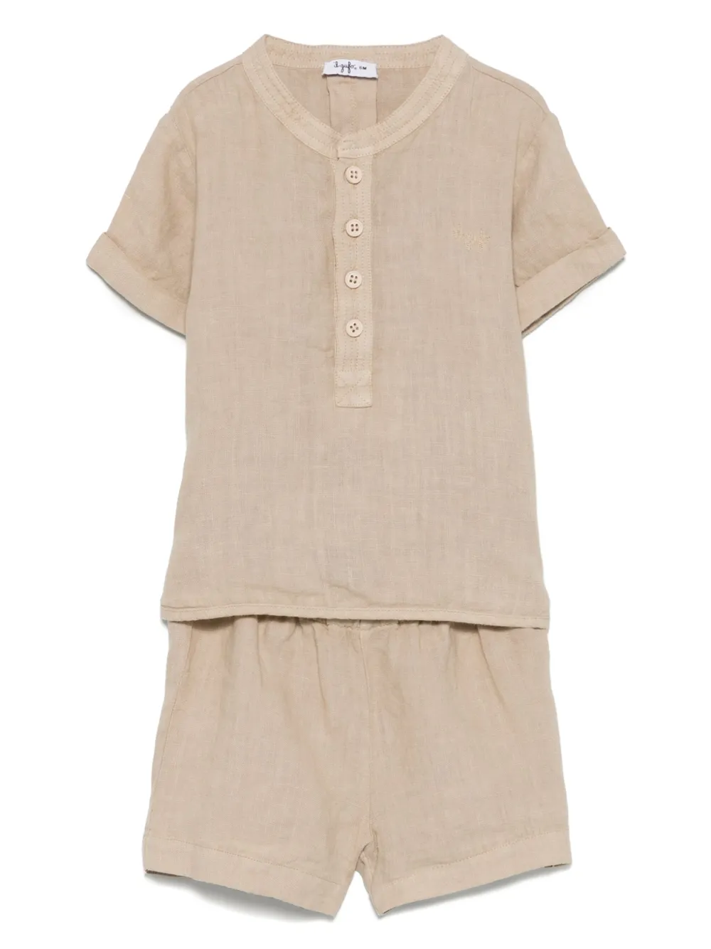 Льняной комплект из топа и шортов Il Gufo, нейтральный
Льняной комплект из топа и шортов Il Gufo, нейтральный