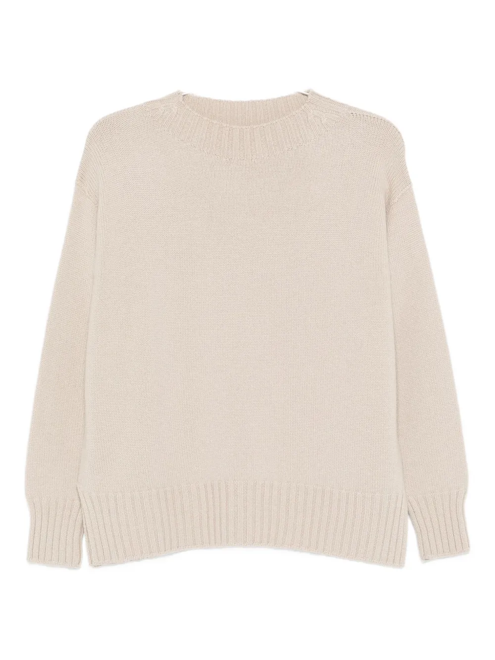 Шерстяной свитер с круглым вырезом Drumohr, нейтральный 
Шерстяной свитер с круглым вырезом Drumohr, нейтральный