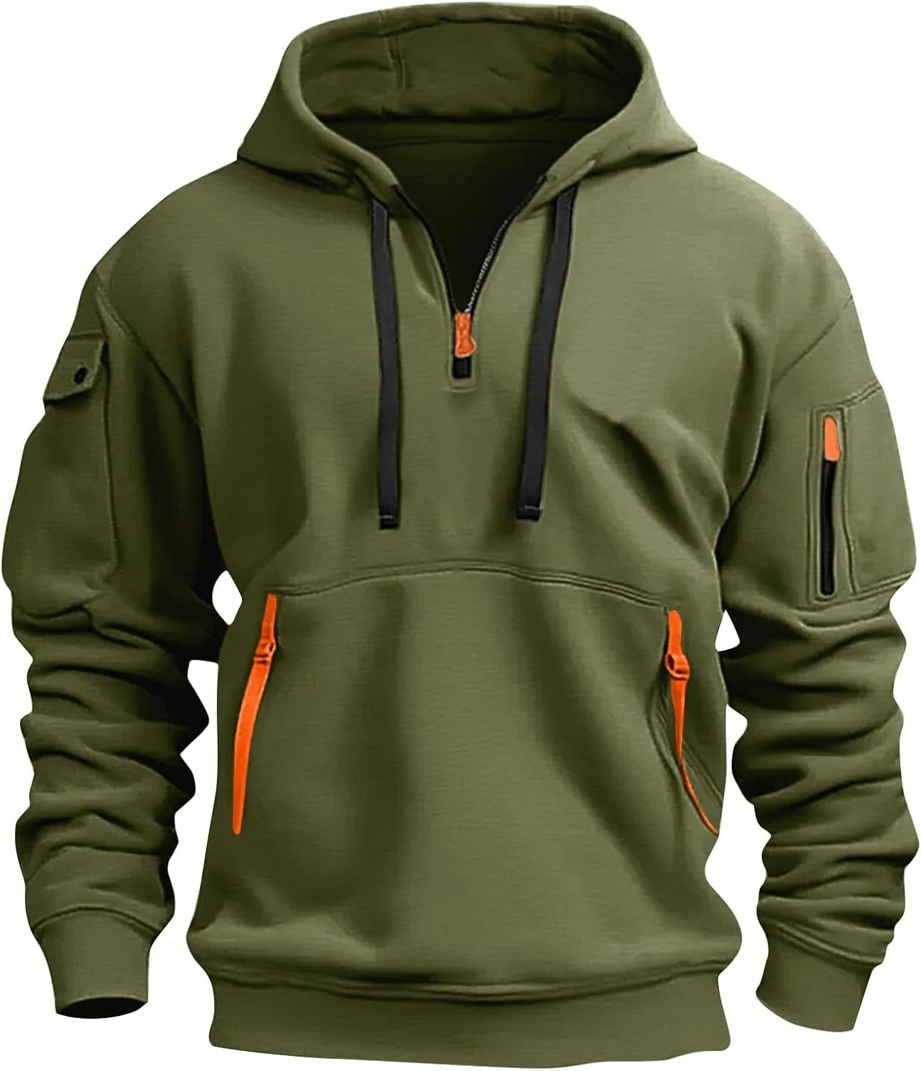 GOFULY толстовка с четвертью молнией для мужчин, стильный флисовый тактический свитшот
GOFULY толстовка с четвертью молнией для мужчин, стильный флисовый тактический свитшот