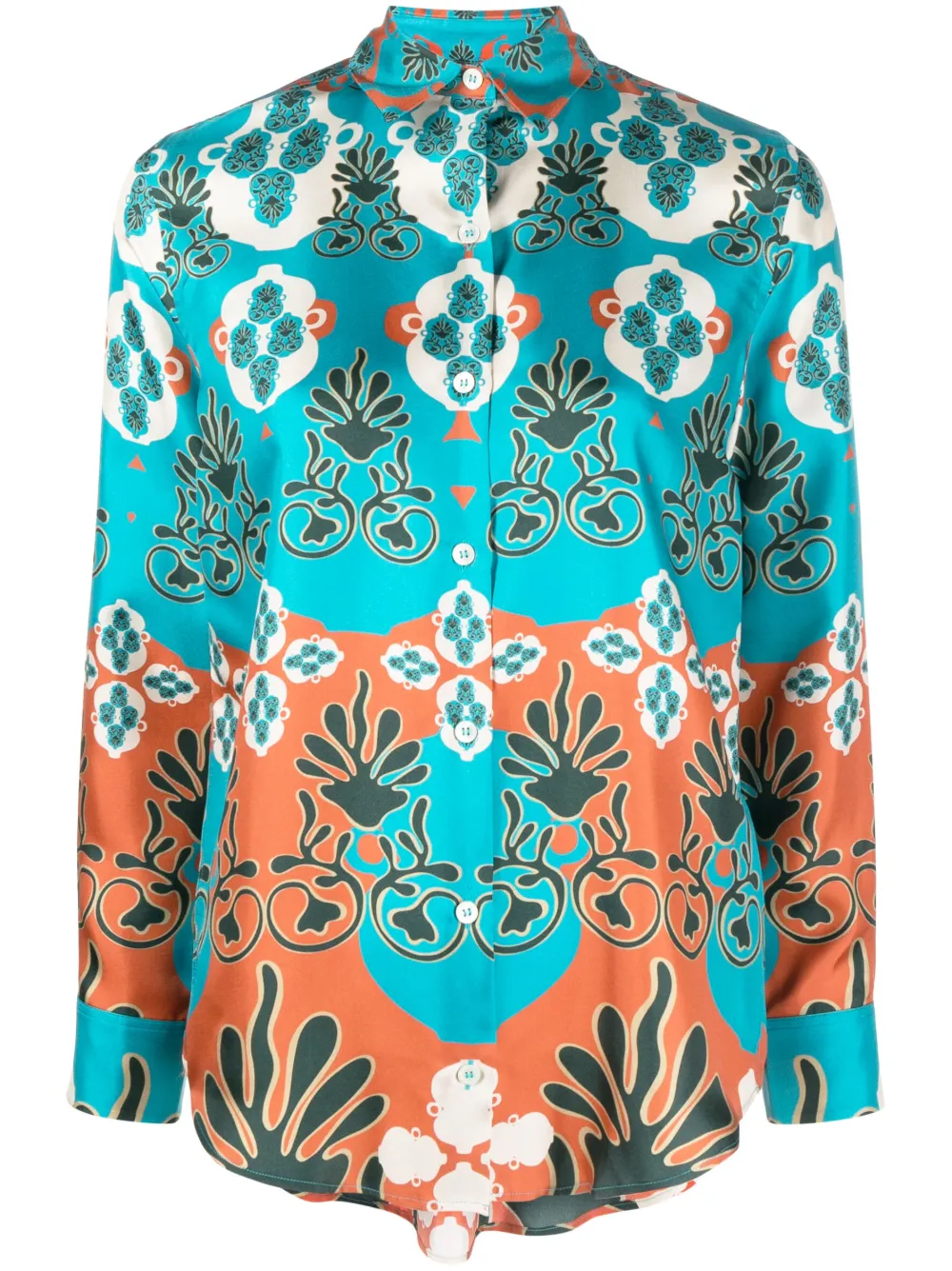 Шелковая рубашка с узором PAULA, синий
Шелковая рубашка с узором PAULA, синий