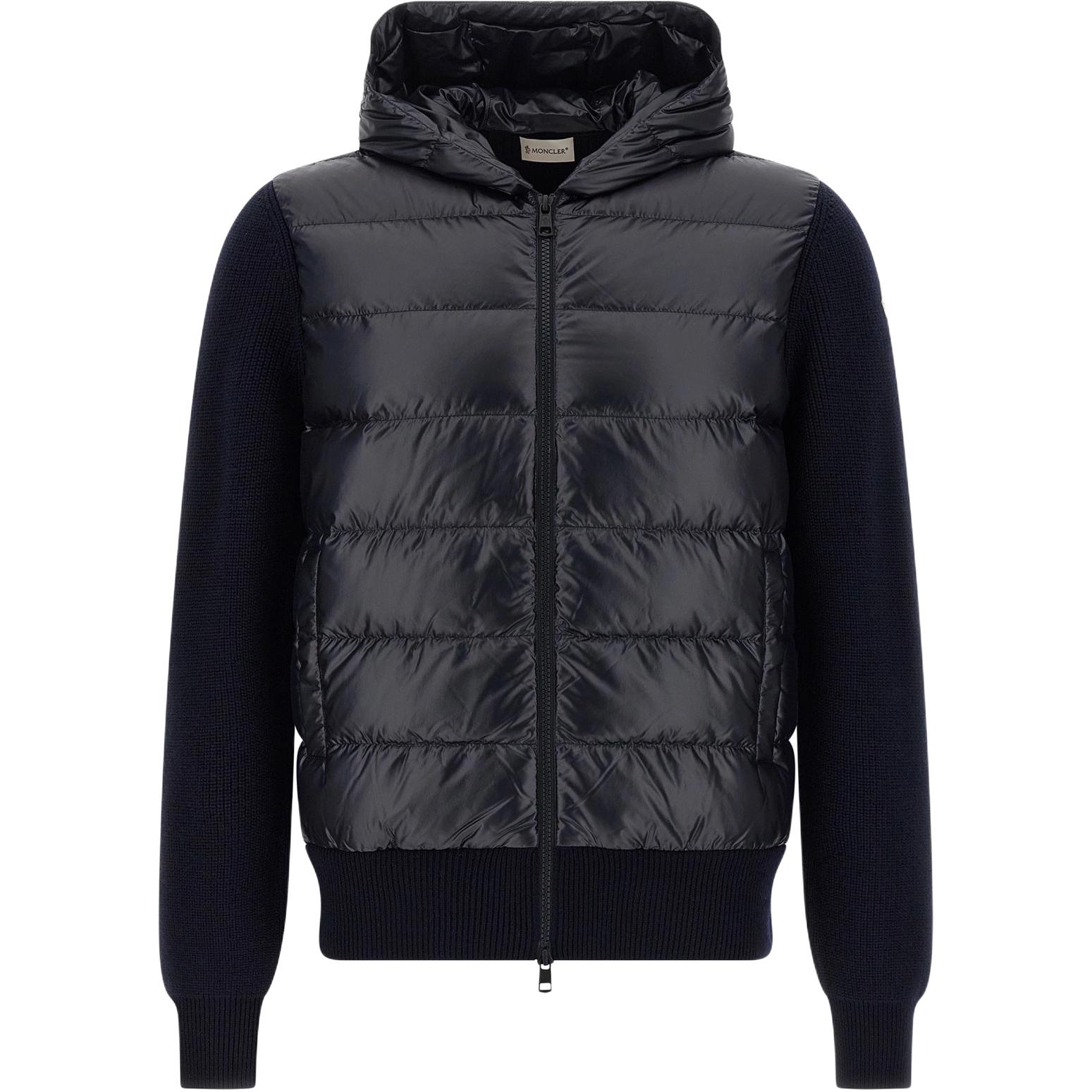 Блестящий стеганый кардиган на молнии Moncler, темно-синий
Блестящий стеганый кардиган на молнии Moncler, темно-синий