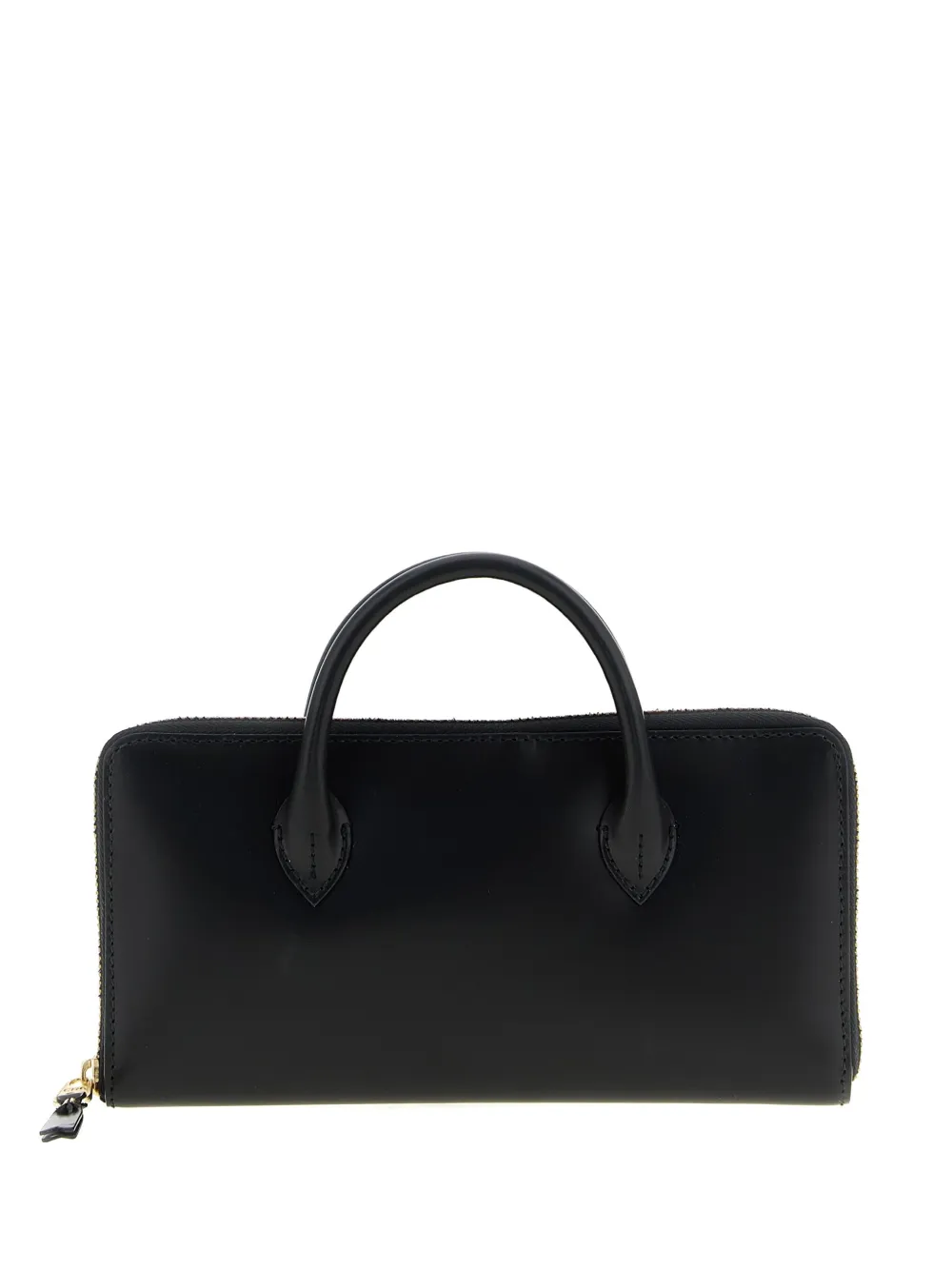 Кожаный кошелек на молнии с ручками Comme Des Garçons Wallet, черный
Кожаный кошелек на молнии с ручками Comme Des Garçons Wallet, черный