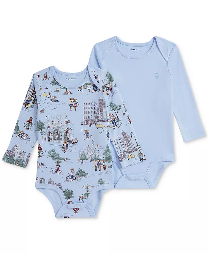 Детские боди для мальчиков, 2 шт., хлопок Polo Ralph Lauren, мультиколор
Детские боди для мальчиков, 2 шт., хлопок Polo Ralph Lauren, мультиколор