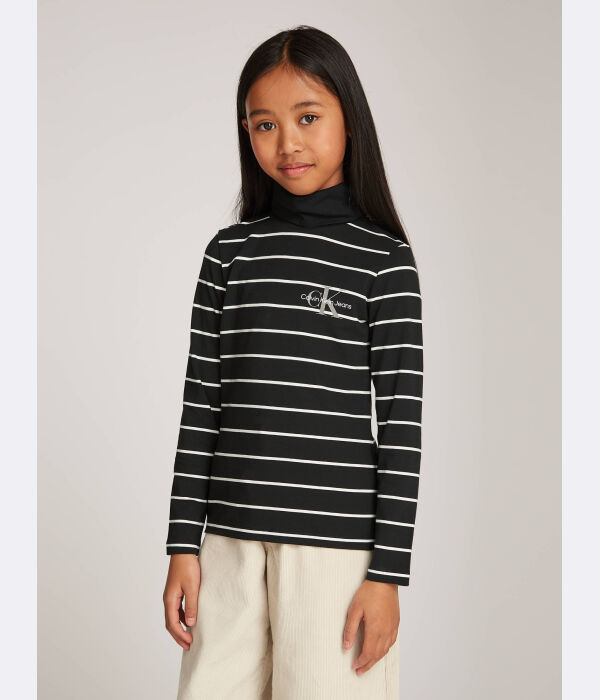 Водолазка детская Calvin Klein Jeans в полоску, черно-белый
Водолазка детская Calvin Klein Jeans в полоску, черно-белый