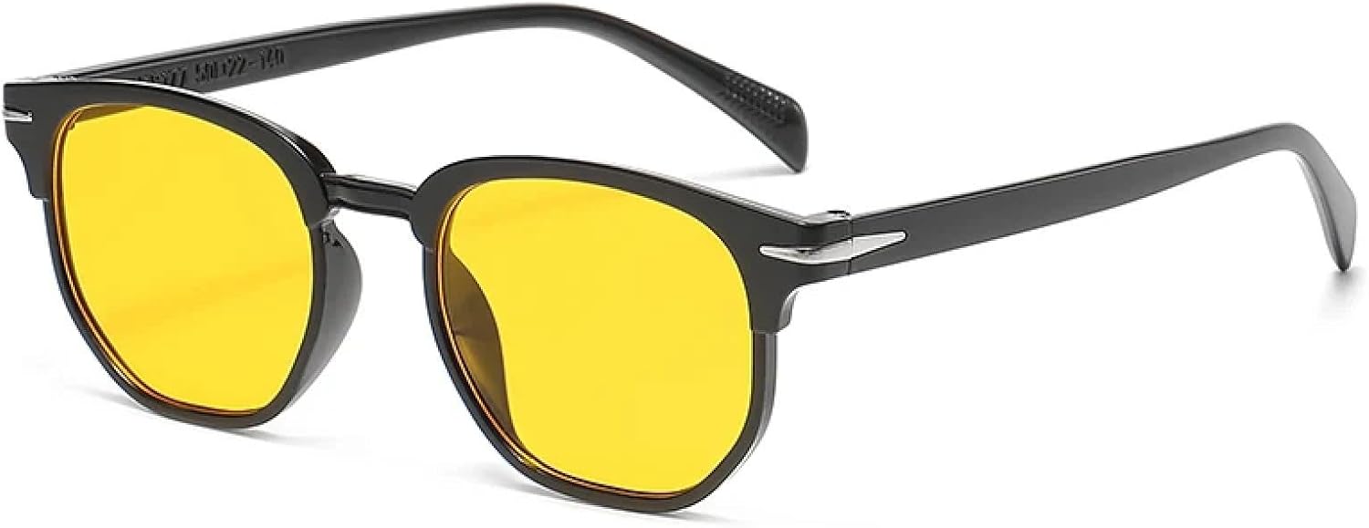 Солнцезащитные очки с защитой от УФ-излучения UV400 | Овальная черная легкая оправа | Для женщин и мужчин, для занятий спортом на открытом воздухе и вождения DSVIGF, Black Yellow
Солнцезащитные очки с защитой от УФ-излучения UV400 | Овальная черная легкая оправа | Для женщин и мужчин, для занятий спортом на открытом воздухе и вождения DSVIGF, Black Yellow