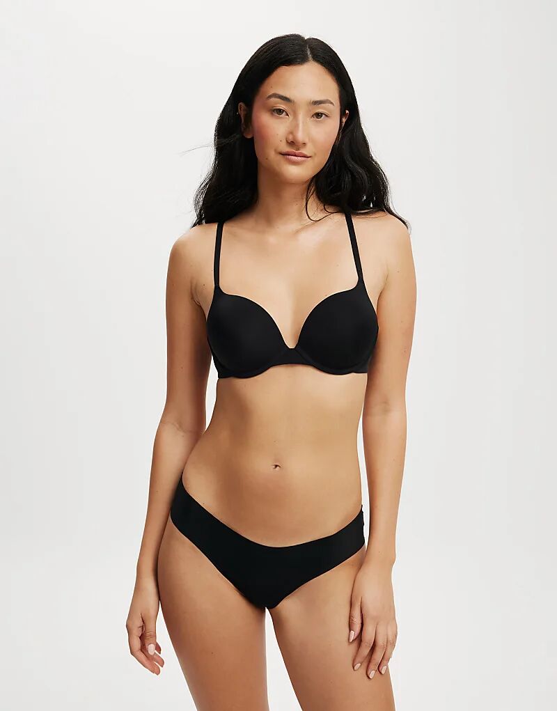 Бюстгальтер-футболка с эффектом максимального комфорта push up2 черного цвета Cotton:On
Бюстгальтер-футболка с эффектом максимального комфорта push up2 черного цвета Cotton:On