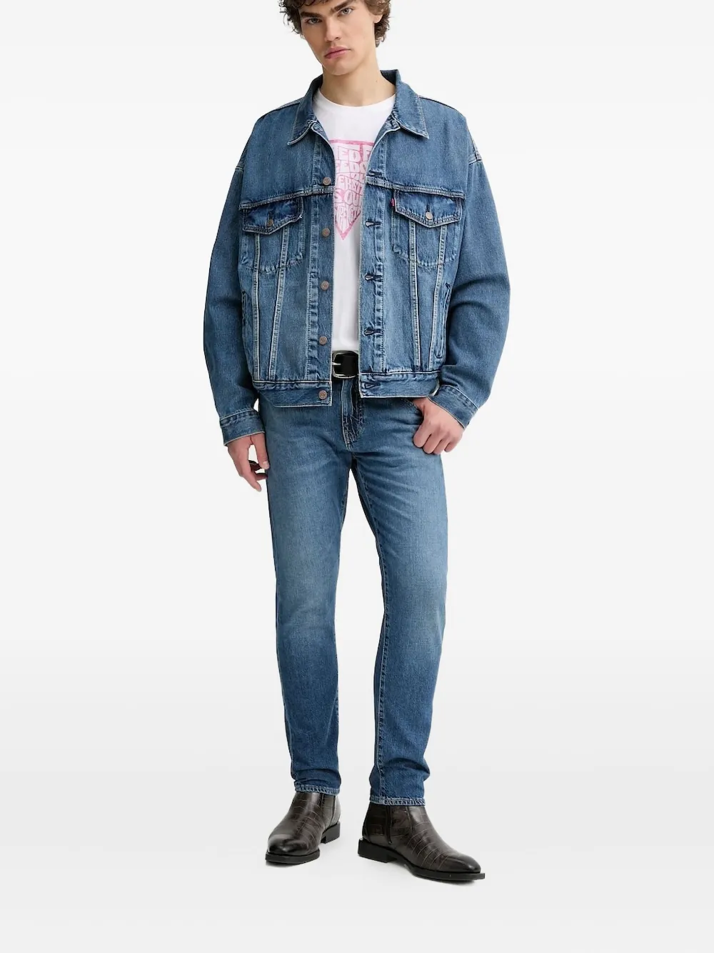 512 джинсы из хлопка с пятью карманами Levi's, синий
512 джинсы из хлопка с пятью карманами Levi's, синий