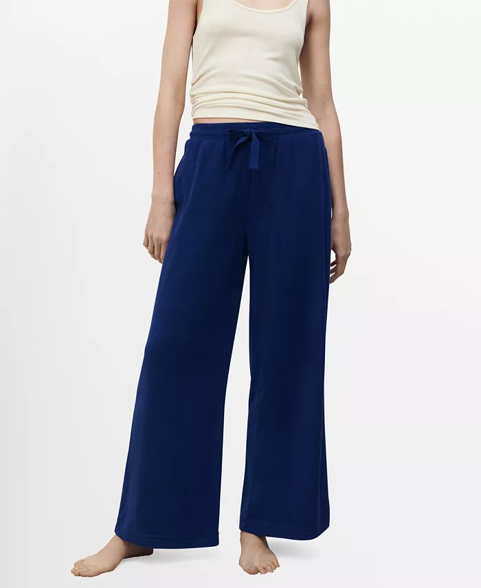 Женские махровые хлопковые брюки MANGO, синий
Женские махровые хлопковые брюки MANGO, синий