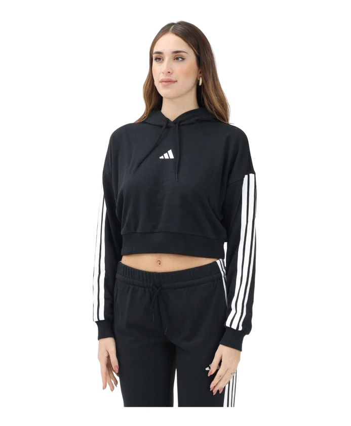 Черный пуловер базового кроя, французская махровая ткань в 3 полоски. Adidas, черный
Черный пуловер базового кроя, французская махровая ткань в 3 полоски. Adidas, черный