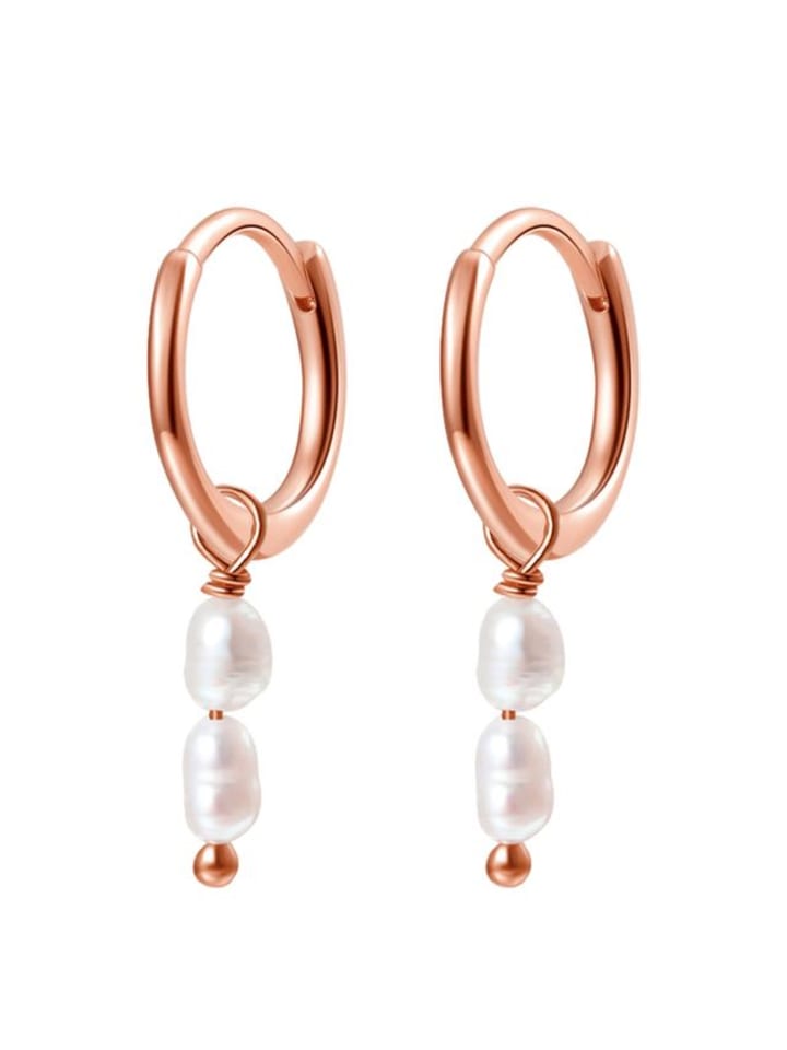 Hey Happiness Позолоченные серьги-кольца с жемчужными подвесками, серебро 925 пробы в оправе из розового золота
Hey Happiness Позолоченные серьги-кольца с жемчужными подвесками, серебро 925 пробы в оправе из розового золота