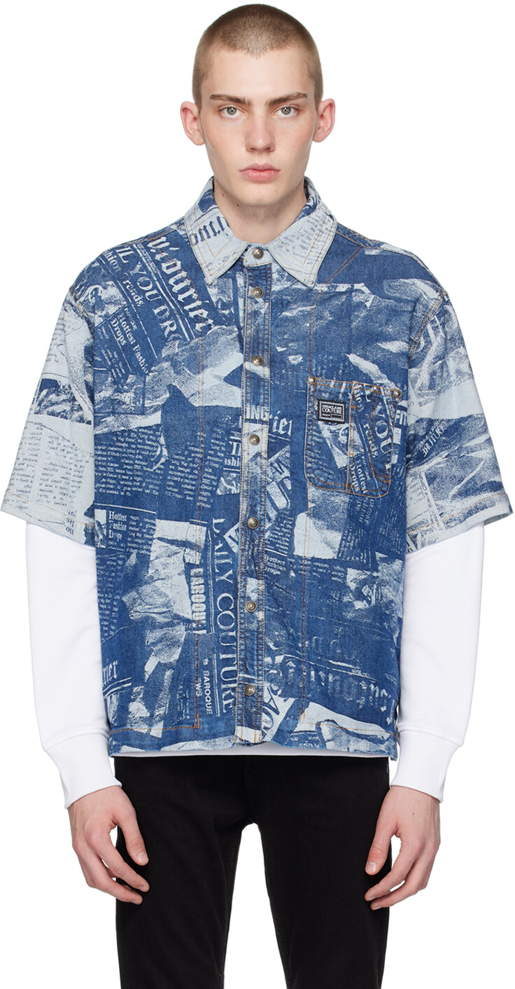 Джинсовая рубашка Indigo Magazine Versace Jeans Couture
Джинсовая рубашка Indigo Magazine Versace Jeans Couture