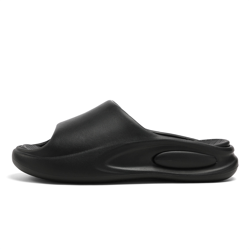Mulinsen Скользостойкие износостойкие шлепанцы мужские - черные, цвет Black 
Mulinsen Скользостойкие износостойкие шлепанцы мужские - черные, цвет Black