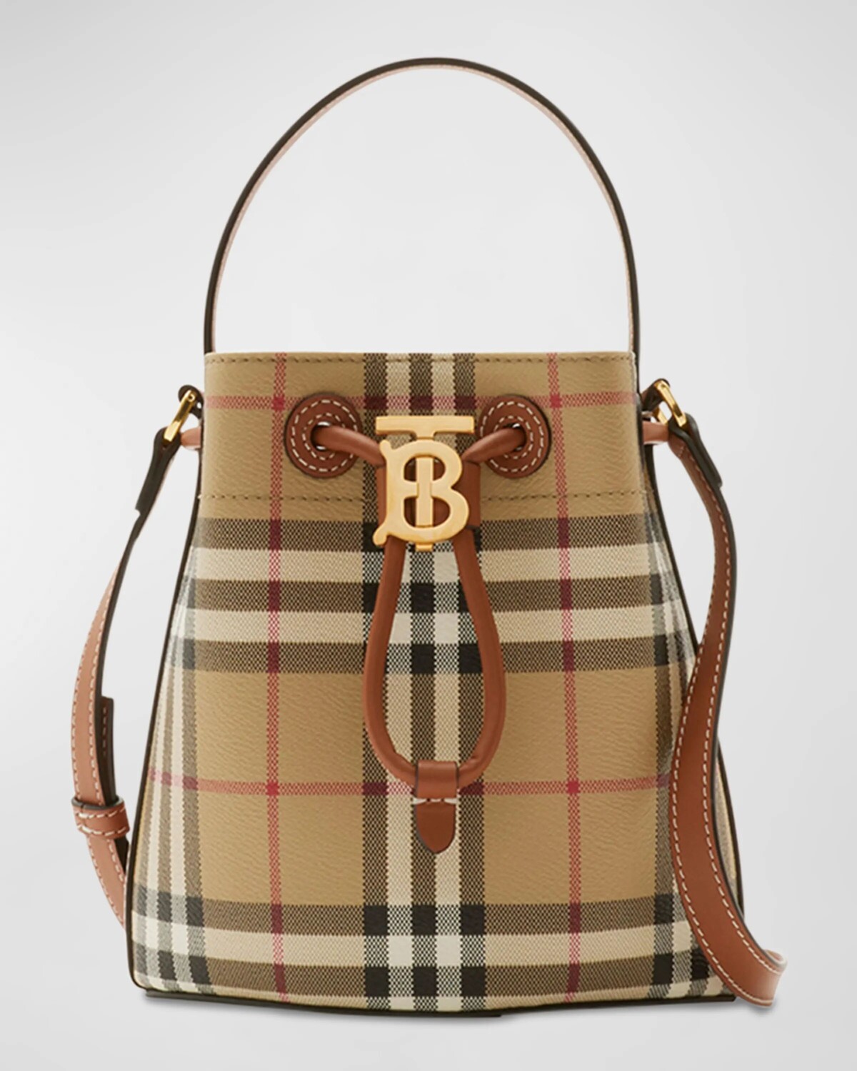 Сумка-ведро в клетку на шнурке Burberry, цвет Vntg Chkbriar Brown
Сумка-ведро в клетку на шнурке Burberry, цвет Vntg Chkbriar Brown