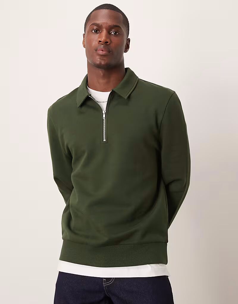 Толстовка ASOS DESIGN стандартного кроя с застежкой-молнией на четверть оборота и воротником цвета зеленой агавы
Толстовка ASOS DESIGN стандартного кроя с застежкой-молнией на четверть оборота и воротником цвета зеленой агавы