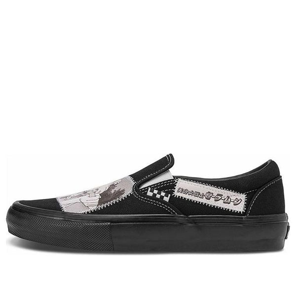 Кроссовки sailor moon x skate slip-on 'pretty guardian' Vans, черный 
Кроссовки sailor moon x skate slip-on 'pretty guardian' Vans, черный