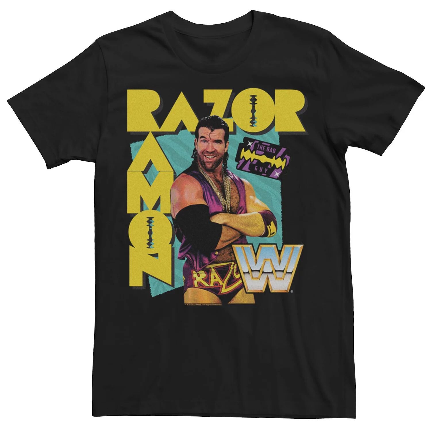 Мужская футболка с плакатом WWE Ramon Razor Hype Licensed Character
Мужская футболка с плакатом WWE Ramon Razor Hype Licensed Character