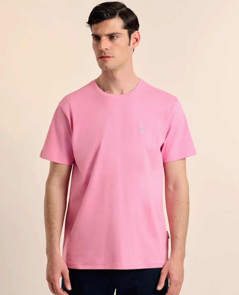 Классическая однотонная мужская футболка с коротким рукавом Valecuatro, розовый
Классическая однотонная мужская футболка с коротким рукавом Valecuatro, розовый