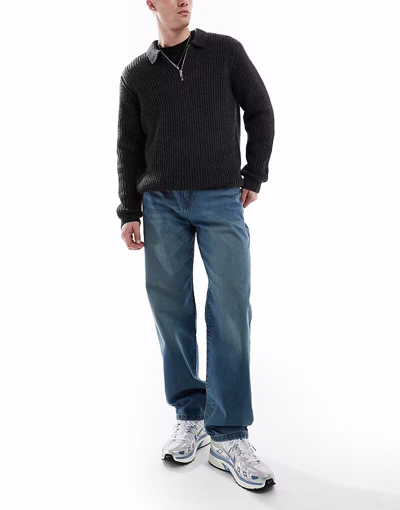 Джинсы DTT с жесткими джинсами-мешковатыми джинсами светло-голубого винтажного оттенка
Джинсы DTT с жесткими джинсами-мешковатыми джинсами светло-голубого винтажного оттенка