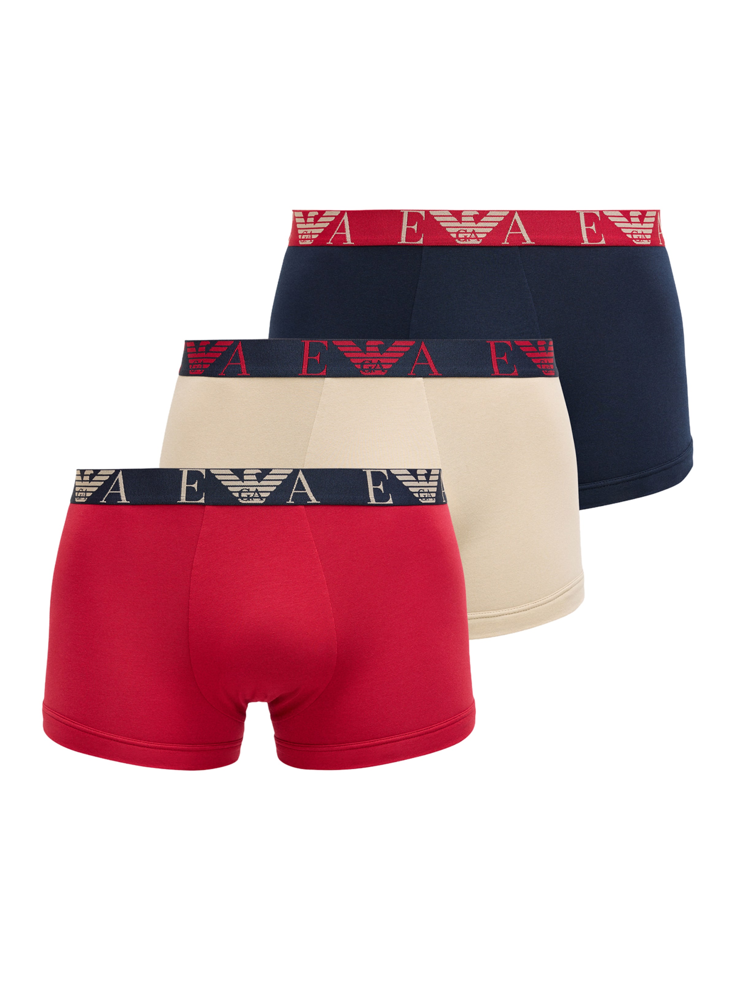 Emporio Armani Боксеры в цвете Beige, Navy, Red
Emporio Armani Боксеры в цвете Beige, Navy, Red