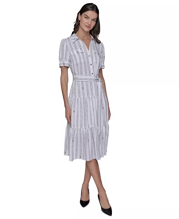 Женское платье-рубашка в полоску KARL LAGERFELD PARIS, мультиколор
Женское платье-рубашка в полоску KARL LAGERFELD PARIS, мультиколор