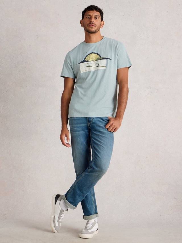 Хлопковая футболка Regular Fit с коротким рукавом и принтом солнца White Stuff, Blue
Хлопковая футболка Regular Fit с коротким рукавом и принтом солнца White Stuff, Blue