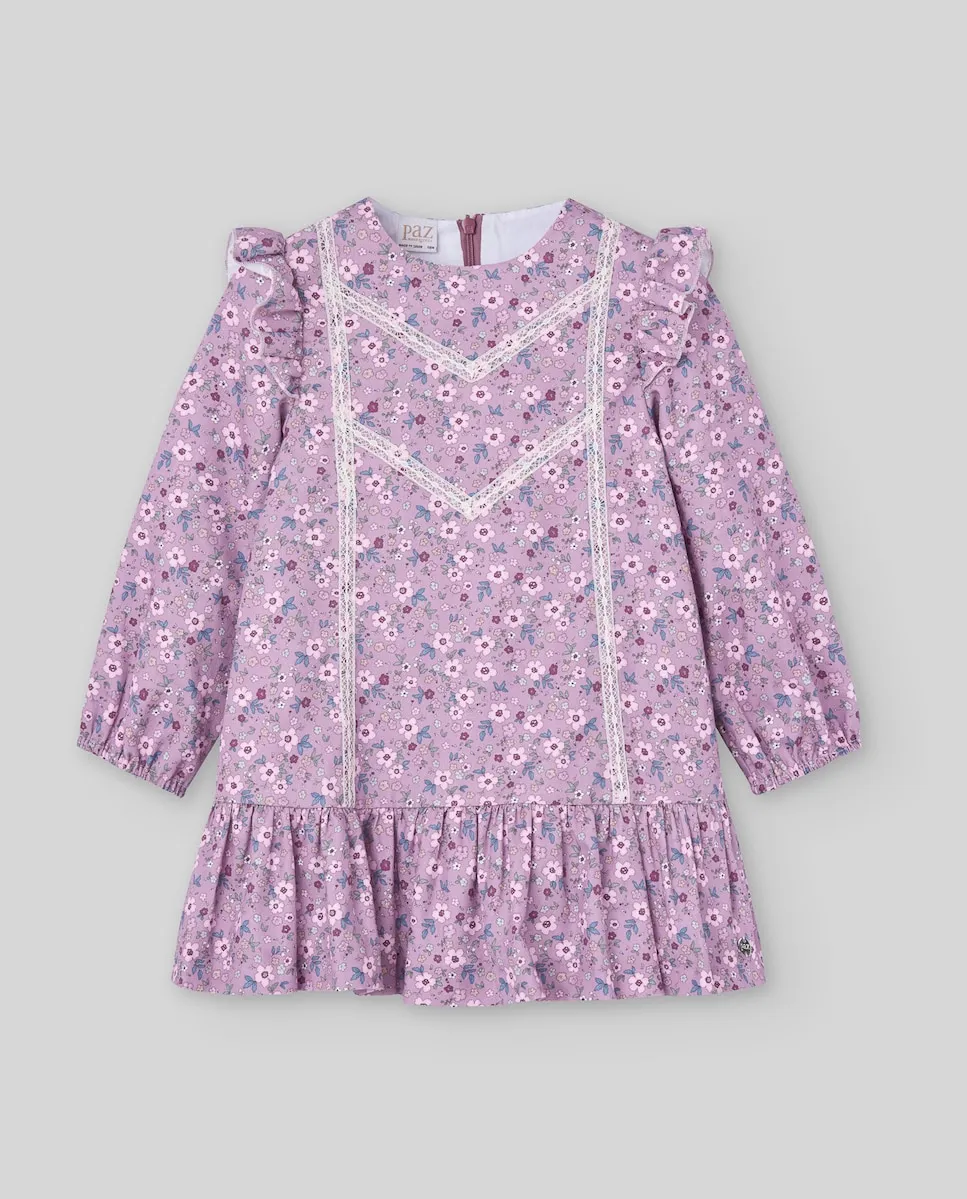 Детское платье с цветочным принтом из коллекции Виолетта PAZ Rodríguez, фиолетовый
Детское платье с цветочным принтом из коллекции Виолетта PAZ Rodríguez, фиолетовый
