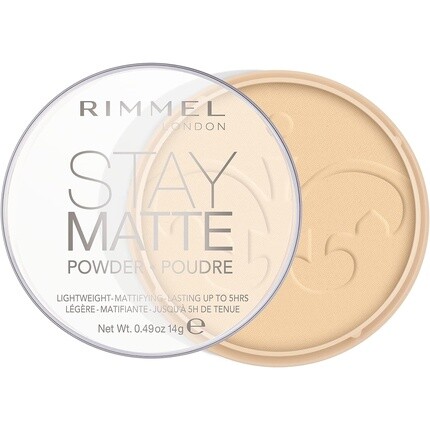 Прессованная пудра Stay Matte, прозрачная, 14 г, Rimmel
Прессованная пудра Stay Matte, прозрачная, 14 г, Rimmel