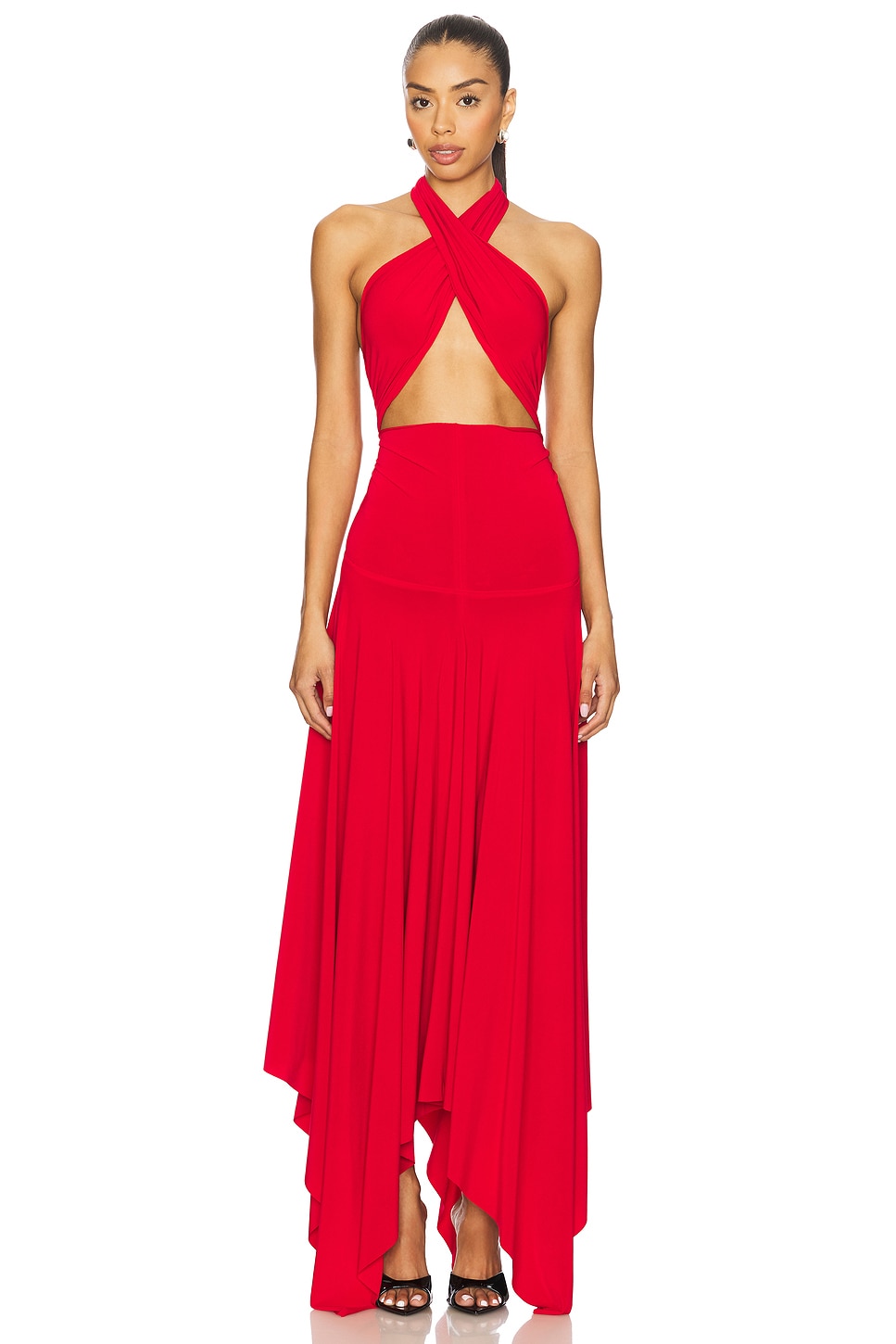 Трансформируемое платье до середины икры Norma Kamali, tiger red 
Трансформируемое платье до середины икры Norma Kamali, tiger red