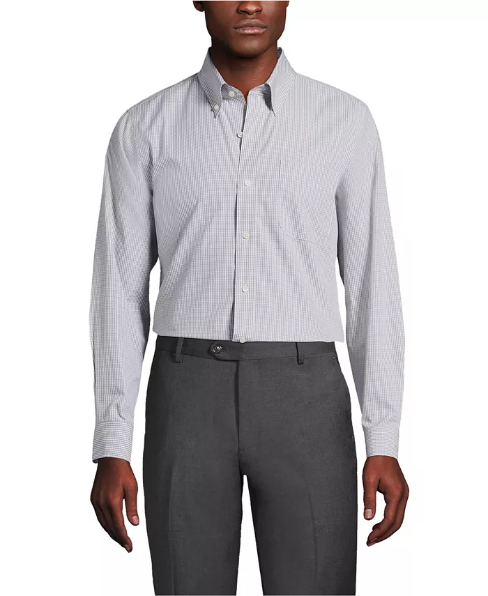 Мужская рубашка с принтом Button Down Collar из ткани Supima Pinpoint, не требующая глажки Lands' End, серый
Мужская рубашка с принтом Button Down Collar из ткани Supima Pinpoint, не требующая глажки Lands' End, серый