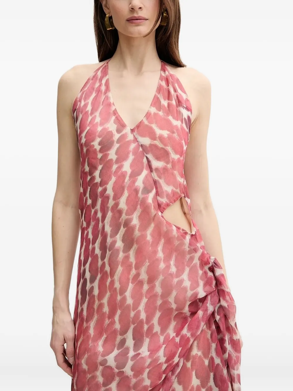 Платье с вырезом халтер Bardot, розовый
Платье с вырезом халтер Bardot, розовый