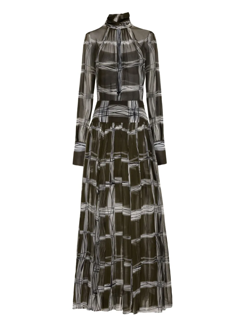 Шелковое платье макси в клетку Oscar de la Renta, зеленый
Шелковое платье макси в клетку Oscar de la Renta, зеленый