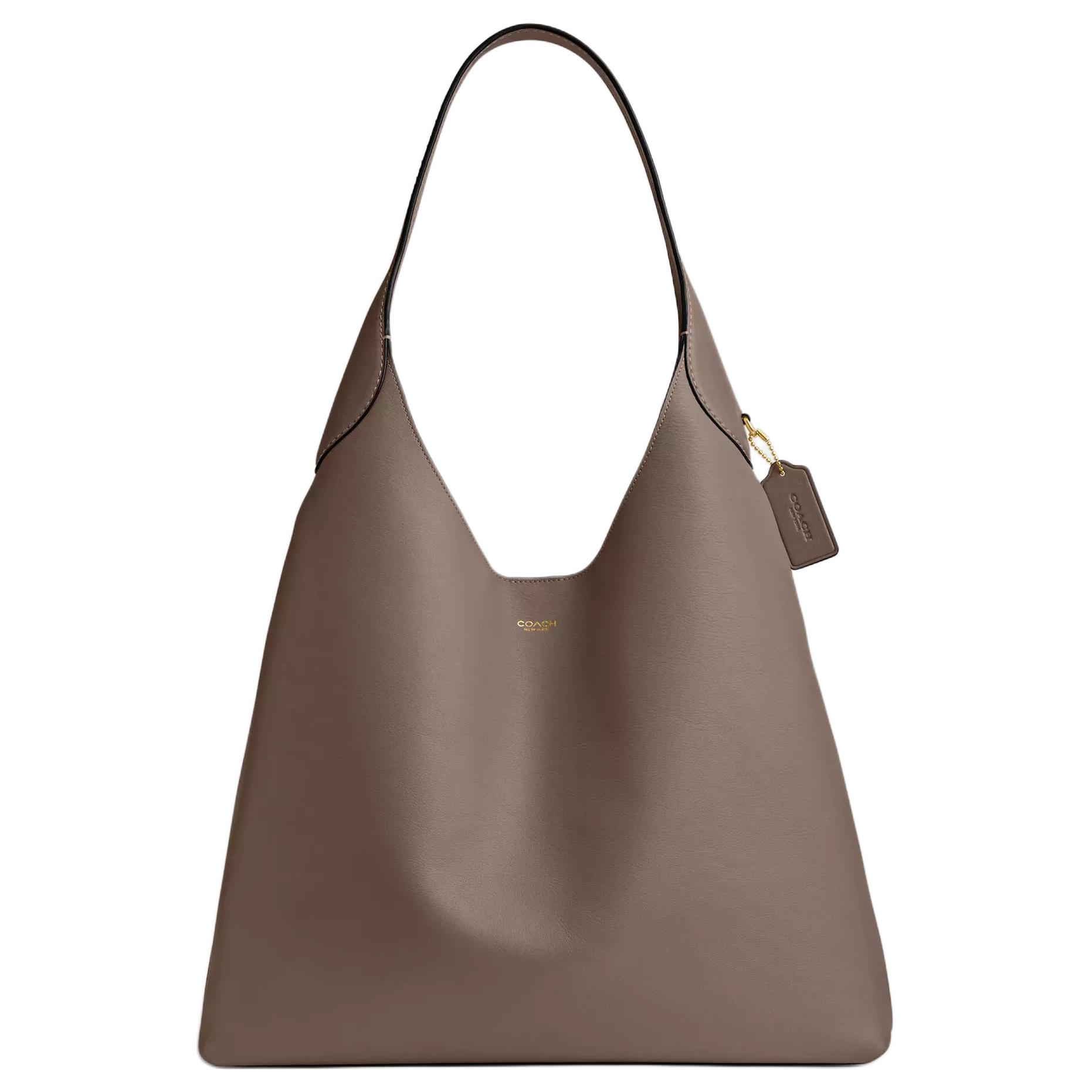 Натуральная зернистая кожаная сумка-хобо, женская большая сумка через плечо темного цвета с драгоценным камнем COACH
Натуральная зернистая кожаная сумка-хобо, женская большая сумка через плечо темного цвета с драгоценным камнем COACH