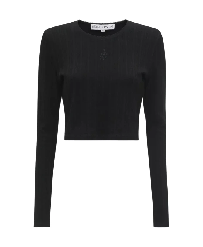 Укороченный топ с вышивкой в виде якоря. Jw Anderson, черный
Укороченный топ с вышивкой в виде якоря. Jw Anderson, черный