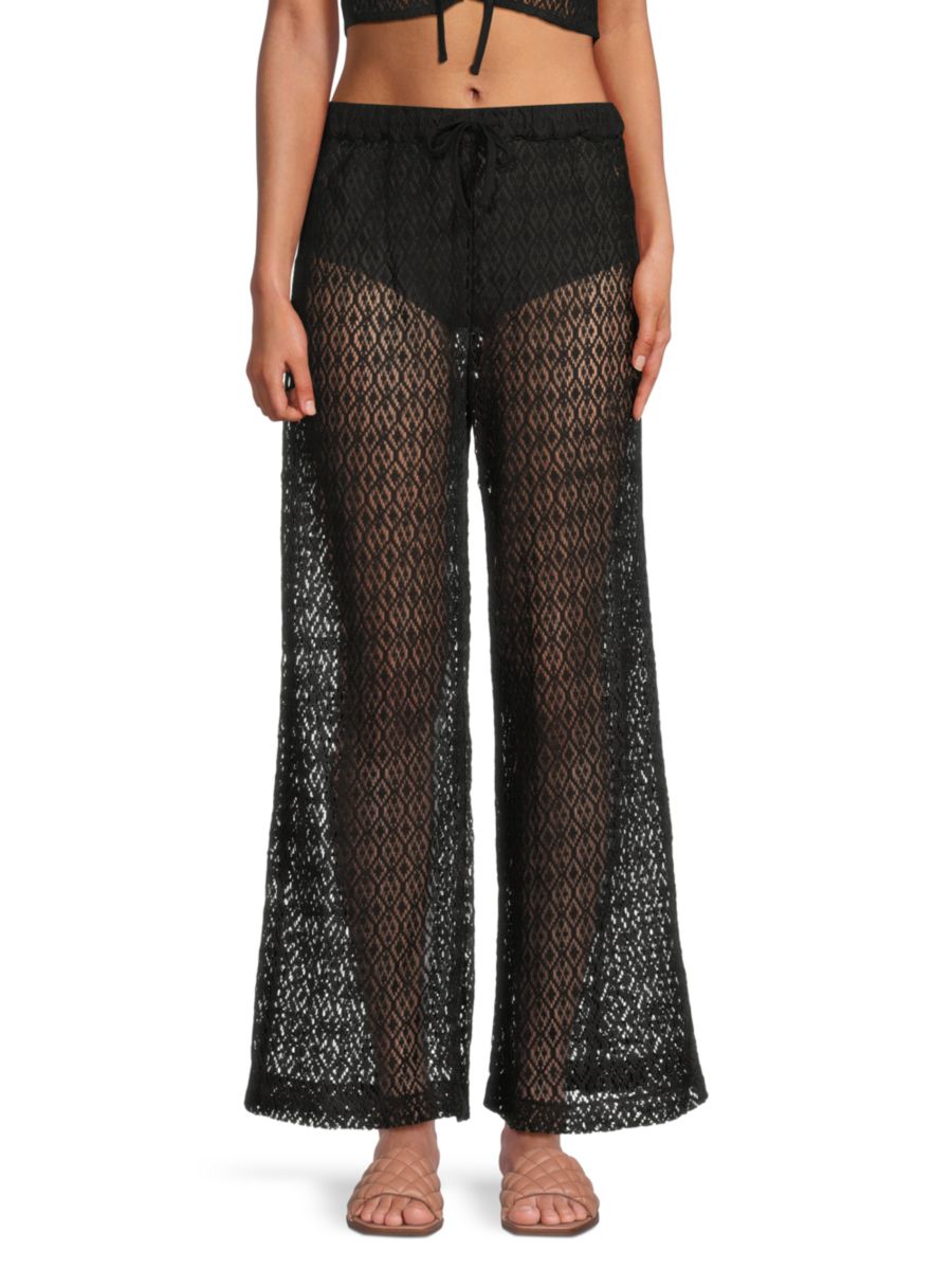 Вязаные крючком брюки на завязках Noisy May, черный
Вязаные крючком брюки на завязках Noisy May, черный