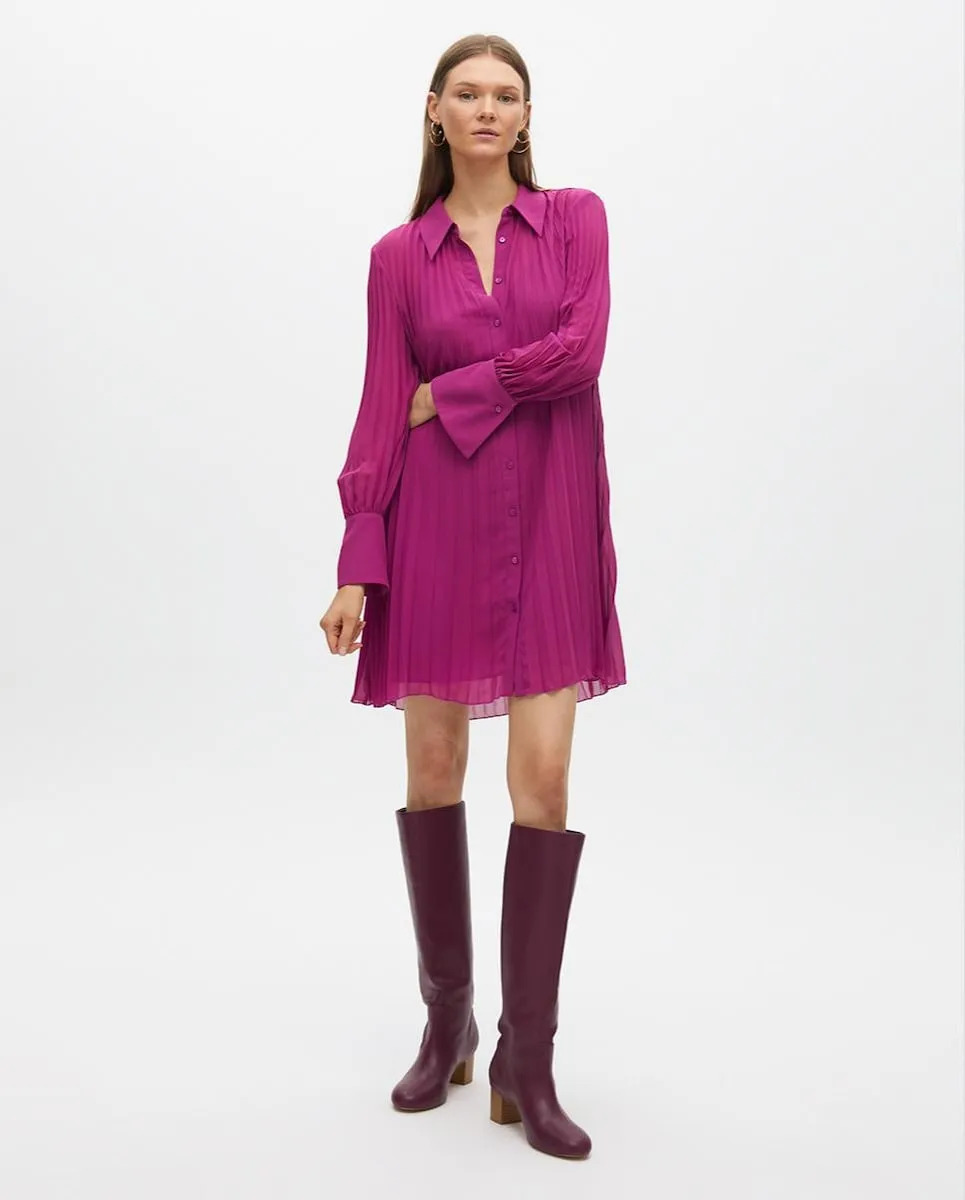 Сорочечное платье из плиссированной ткани Lola Casademunt, фуксия
Сорочечное платье из плиссированной ткани Lola Casademunt, фуксия