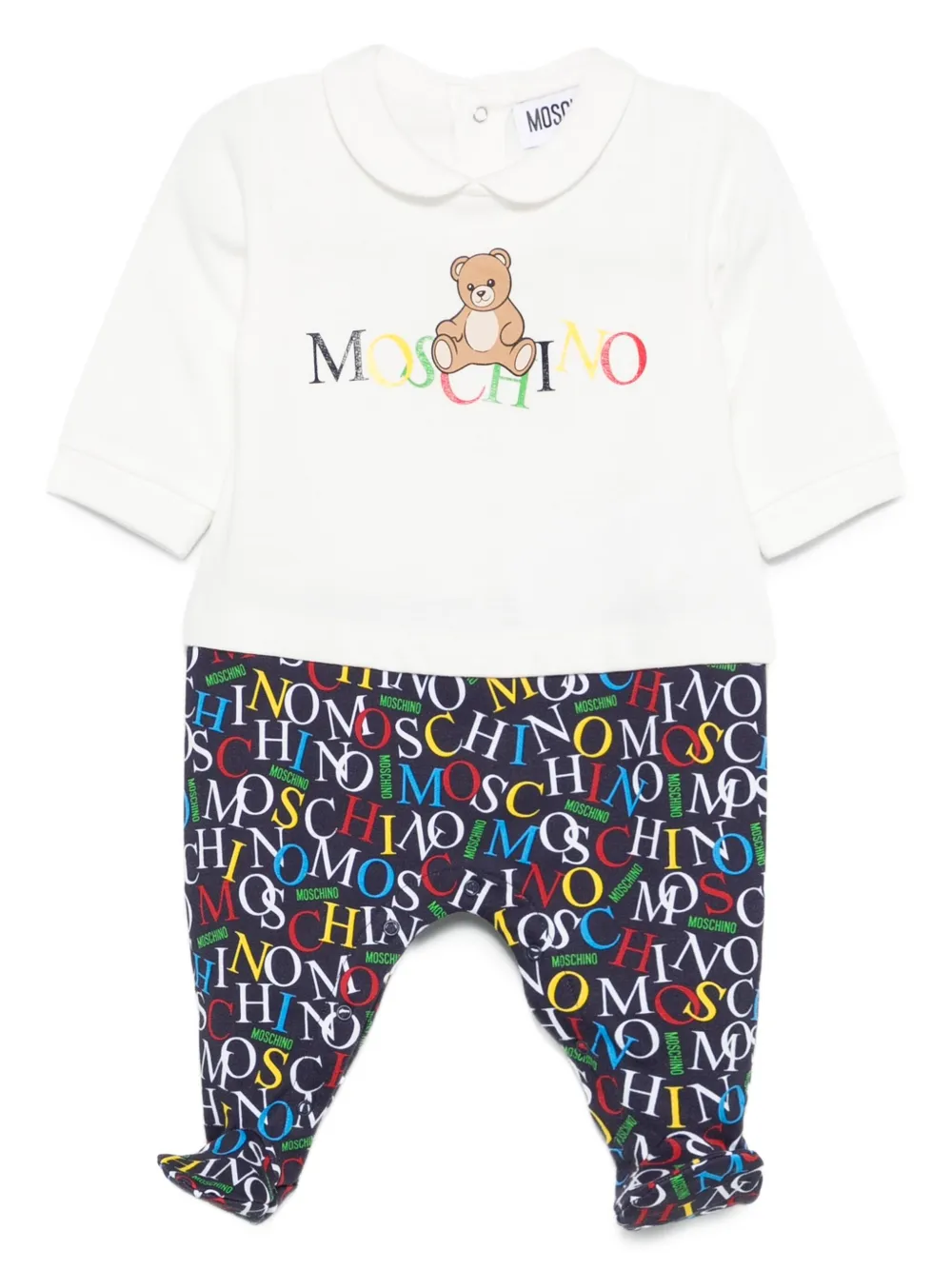 Пижама с логотипом Teddy Moschino Kids, белый
Пижама с логотипом Teddy Moschino Kids, белый
