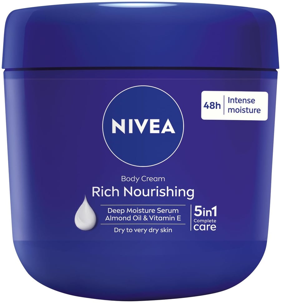 Nivea Rich Питательный крем для тела с миндальным маслом 400 мл
Nivea Rich Питательный крем для тела с миндальным маслом 400 мл