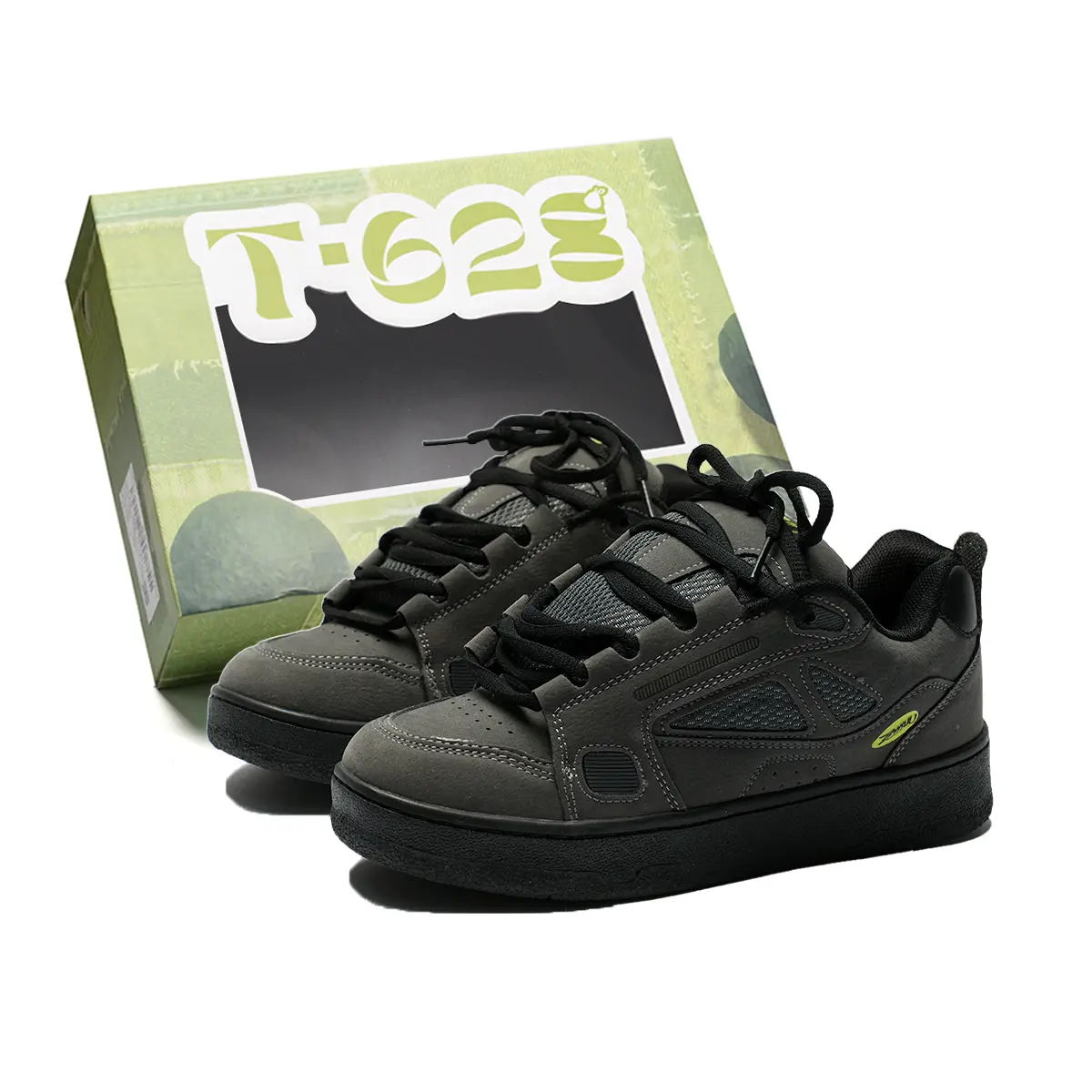 T628 Нескользящие легкие низкие скейтерские кеды унисекс Concrete Gray (улучшенное качество), цвет Concrete Gray (High-Quality-Upgraded)
T628 Нескользящие легкие низкие скейтерские кеды унисекс Concrete Gray (улучшенное качество), цвет Concrete Gray (High-Quality-Upgraded)