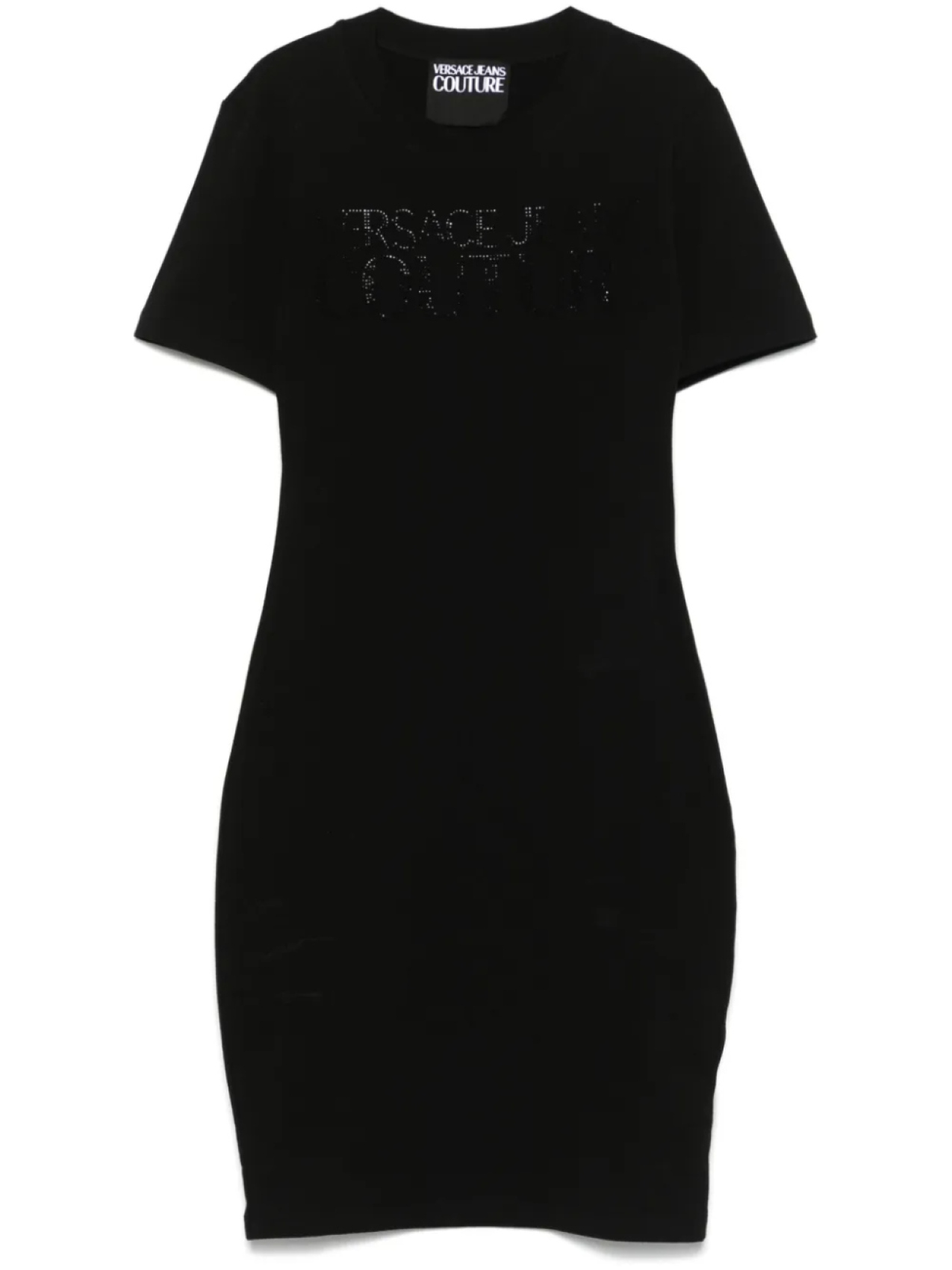 Versace Jeans Couture мини-платье с кристальным институциональным логотипом, черный
Versace Jeans Couture мини-платье с кристальным институциональным логотипом, черный
