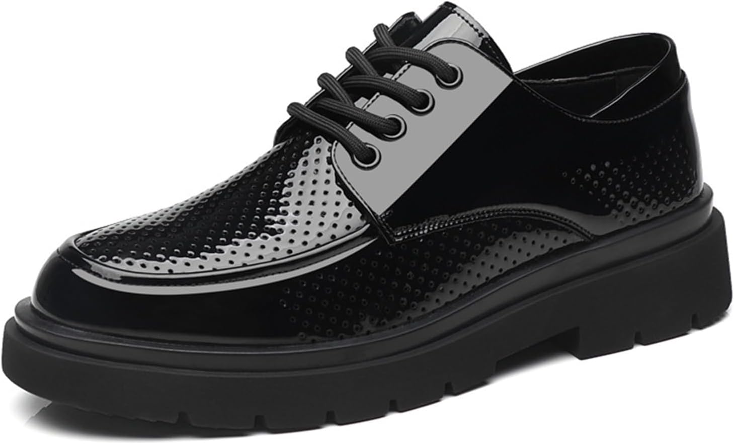 Мужские дерби на платформе из лакированной кожи, с круглым носком, шнуровкой, противоскользящие, с вырезами, оксфорды, повседневные, деловые, офисные, туфли Mikazonne, черный
Мужские дерби на платформе из лакированной кожи, с круглым носком, шнуровкой, противоскользящие, с вырезами, оксфорды, повседневные, деловые, офисные, туфли Mikazonne, черный