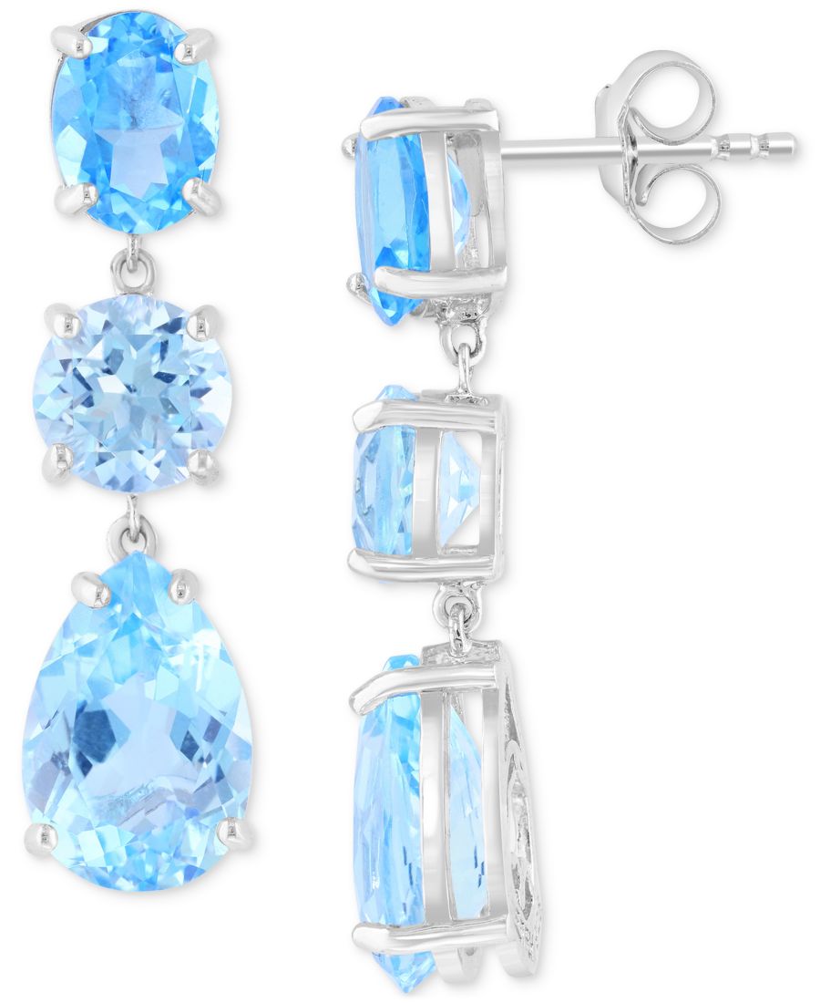 Серьги-подвески EFFY из стерлингового серебра с небесно-голубым топазом (10-5/8 карата) и швейцарским голубым топазом (3/8 карата) EFFY Collection, Blue Topaz
Серьги-подвески EFFY из стерлингового серебра с небесно-голубым топазом (10-5/8 карата) и швейцарским голубым топазом (3/8 карата) EFFY Collection, Blue Topaz