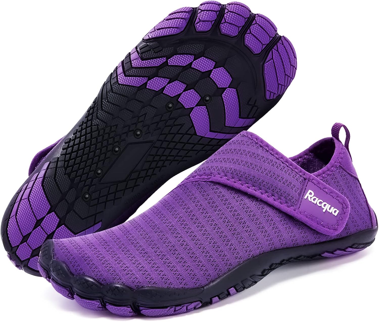 Мужские и женские водные слипоны Racqua, быстро сохнущие босоножки, легкие аква туфли для пляжа, плавания, бассейна, походов и спорта, пурпурный
Мужские и женские водные слипоны Racqua, быстро сохнущие босоножки, легкие аква туфли для пляжа, плавания, бассейна, походов и спорта, пурпурный