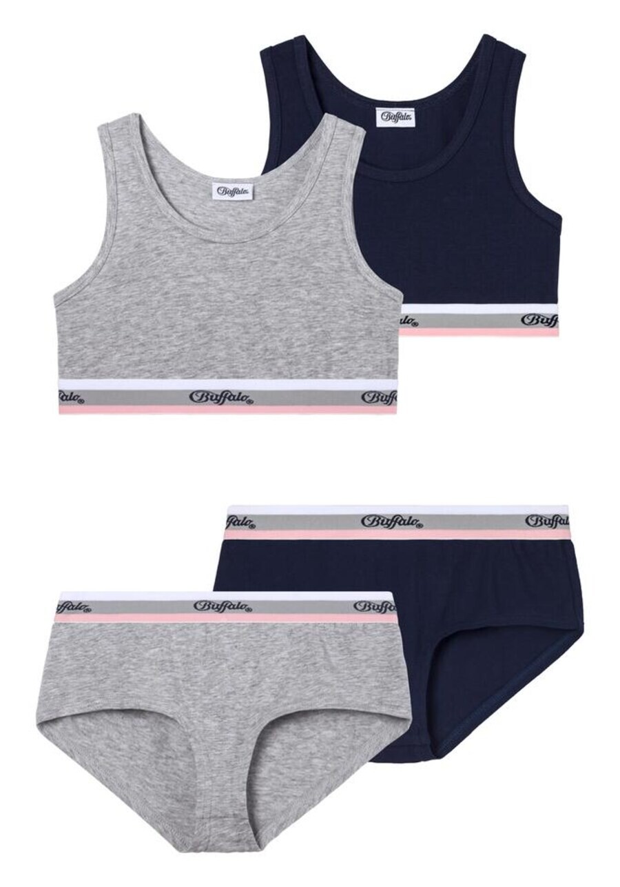 Бюстгальтер BUFFALO Bralette Bra, цвет Navy/Graphite
Бюстгальтер BUFFALO Bralette Bra, цвет Navy/Graphite