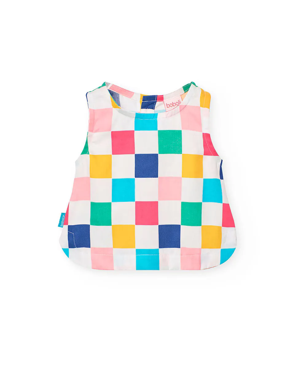Топ из хлопка для девочки с клетчатым принтом Boboli, мультиколор
Топ из хлопка для девочки с клетчатым принтом Boboli, мультиколор